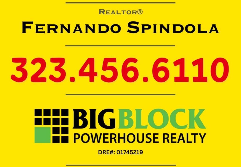 CCIM® Candidate Member / REALTOR® Fernando Spindola - Call: 323-456-6110